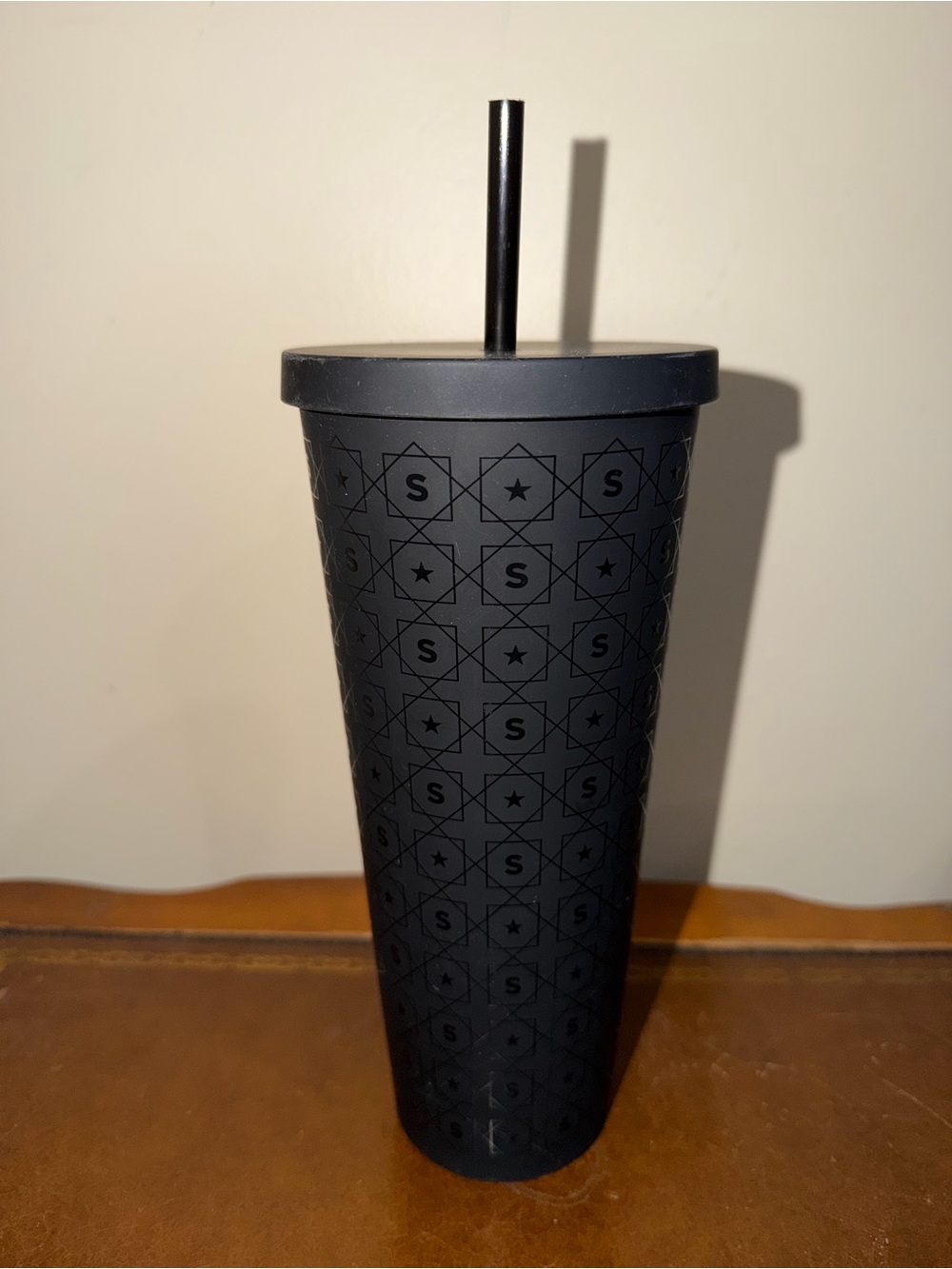 Rare NWT Starbucks Black Matte 24 Oz Tumbler